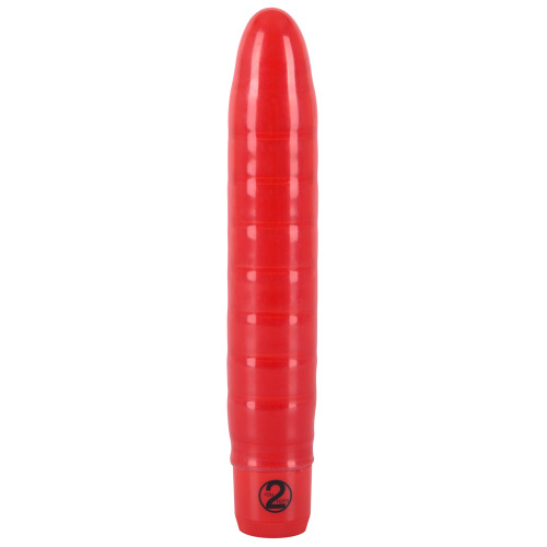You2Toys Soft Wave Red - Мультискоростной вибратор с рельефной поверхностью, 19х3.5 см